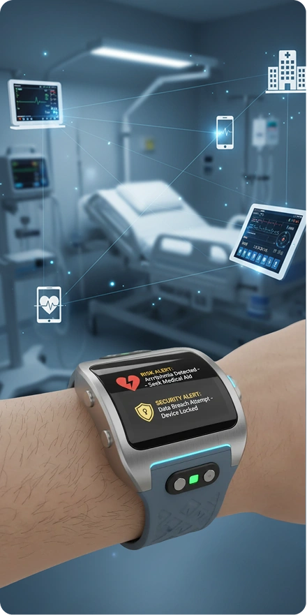 Calendar with menstrual tracking items