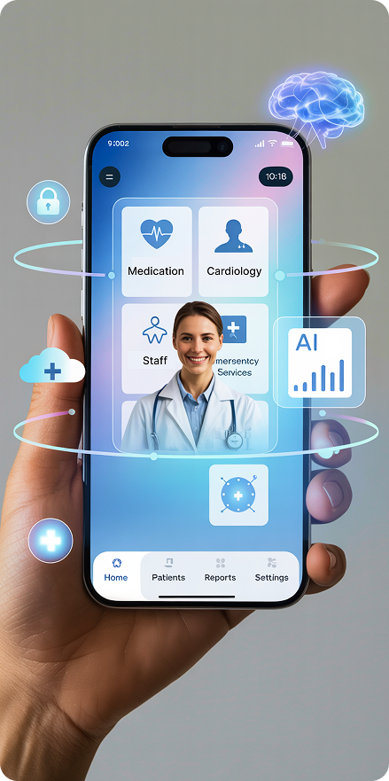 Calendar with menstrual tracking items