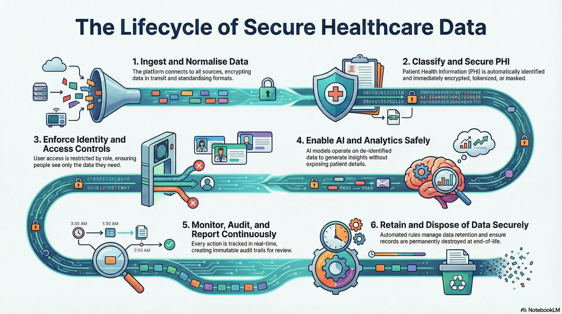 The LifeCycle Of Secure Health Data 