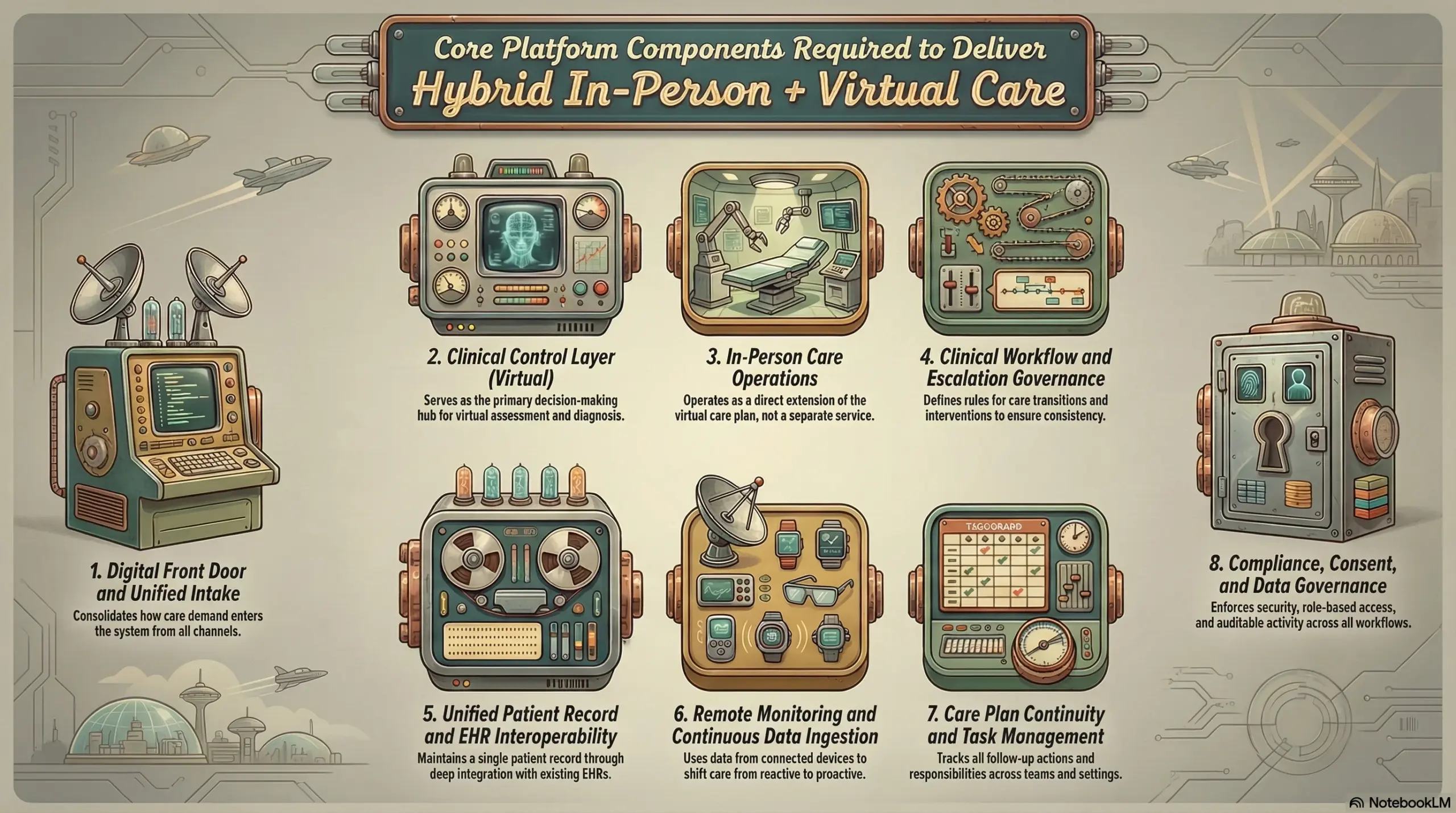 Core Platform Components Required to Deliver Hybrid In-Person + Virtual Care