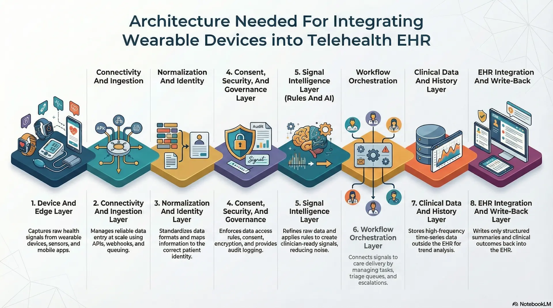 Architecture Needed For Integrating Wearable Devices Devices Into Telehealth EHR