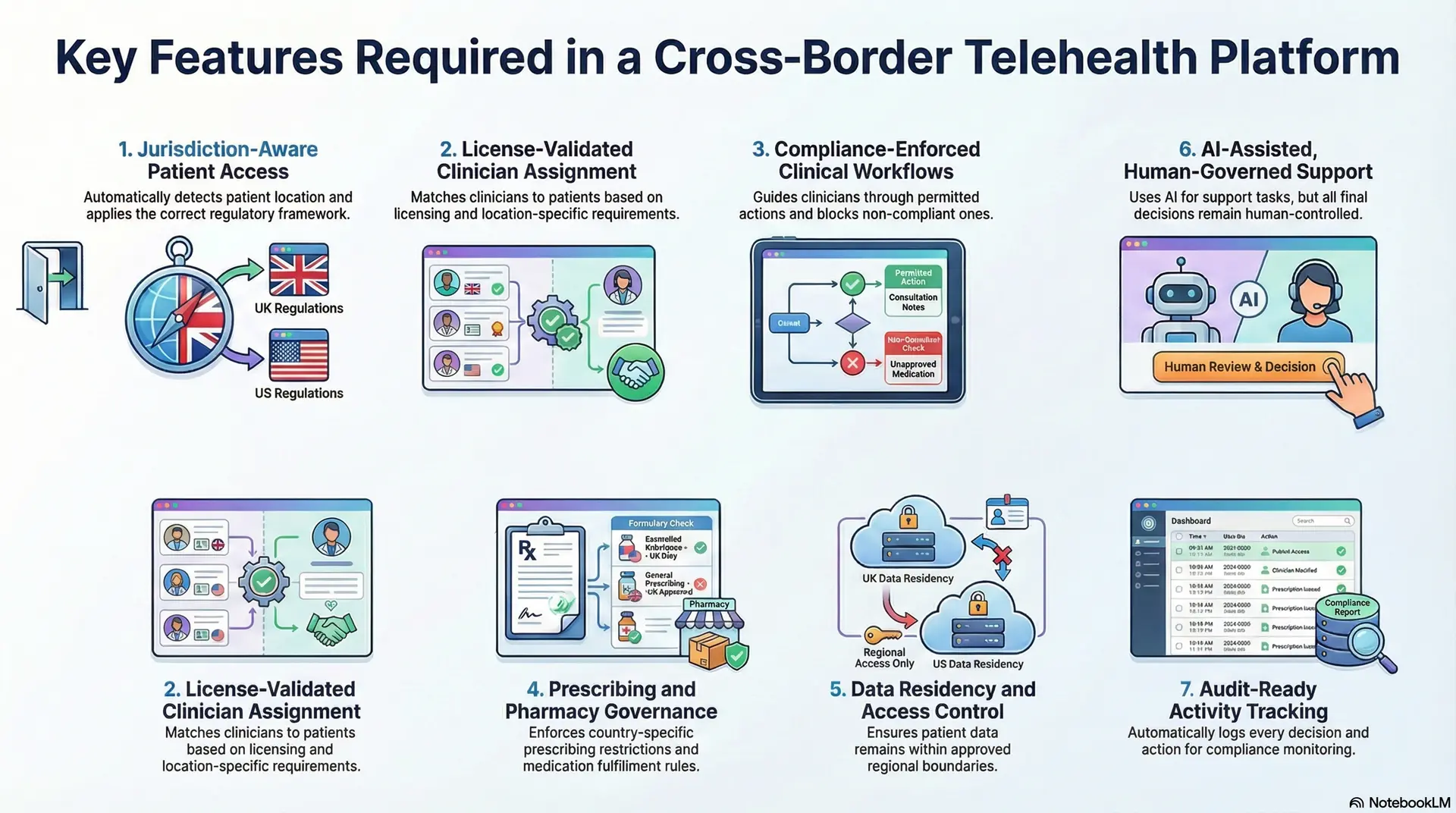 Key Features Required In A Cross-Border Telehealth Platform