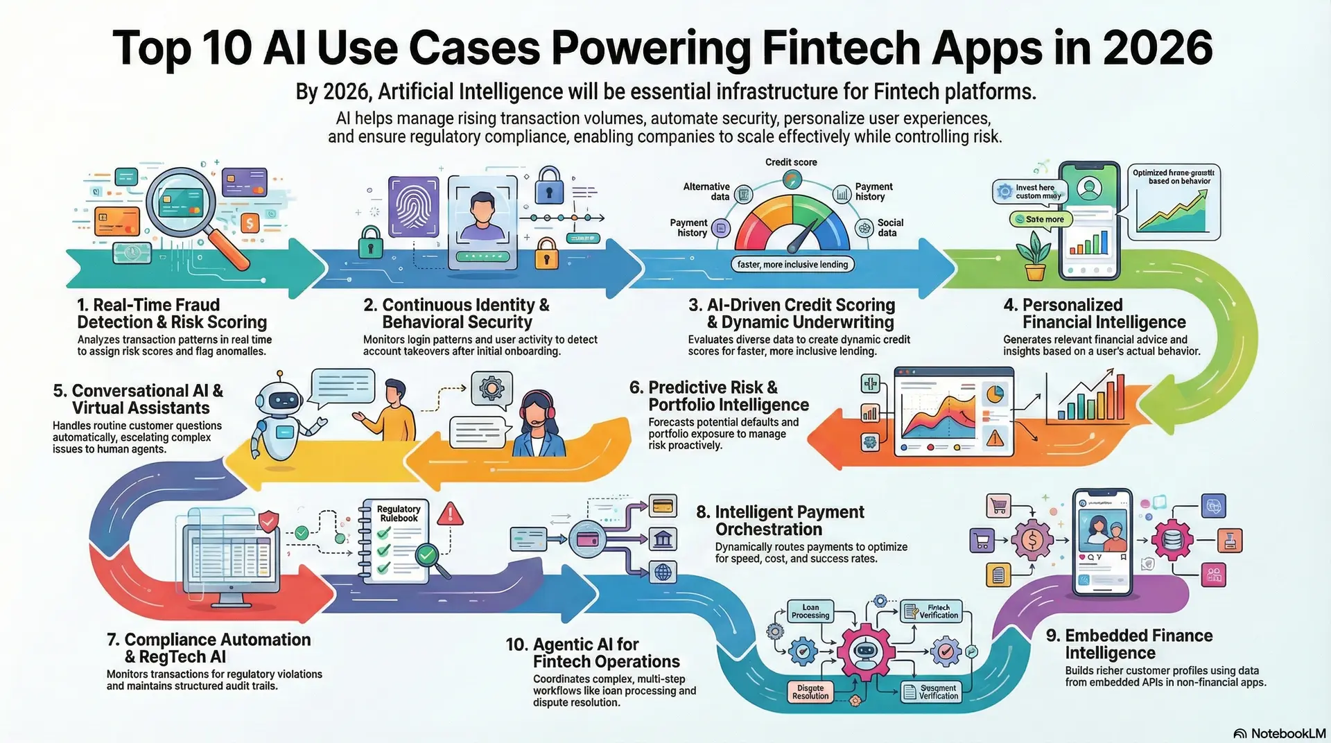 Top 10 Fintech Use Cases Powering Fintech Apps in 2026