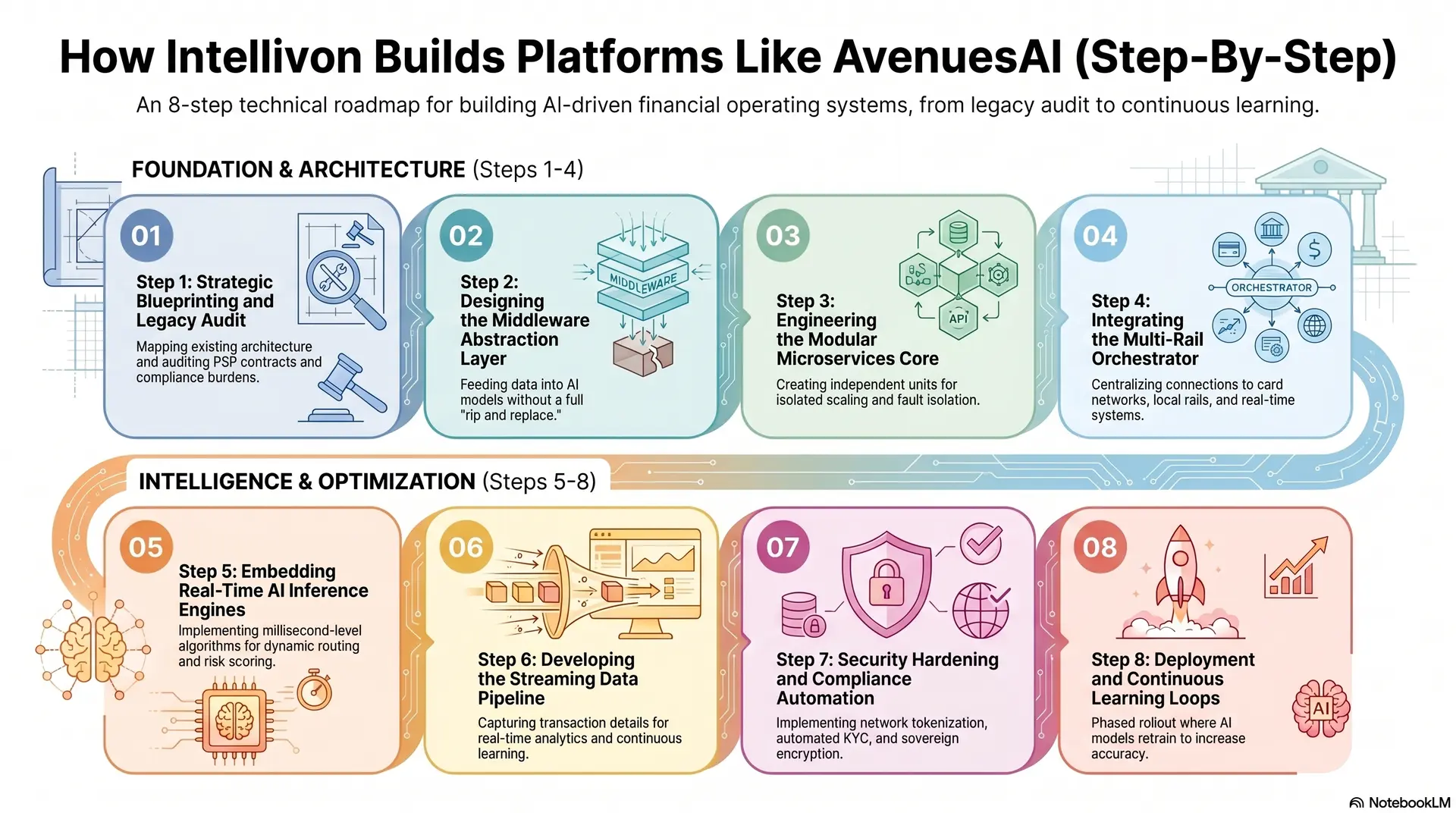 How Intellivon Builds Financial Platforms Like AvenuesAI (Step-By-Step)