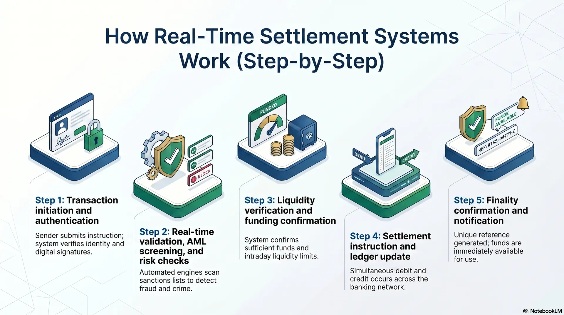 How Real-Time Settlement Systems Work (Step-by-Step)