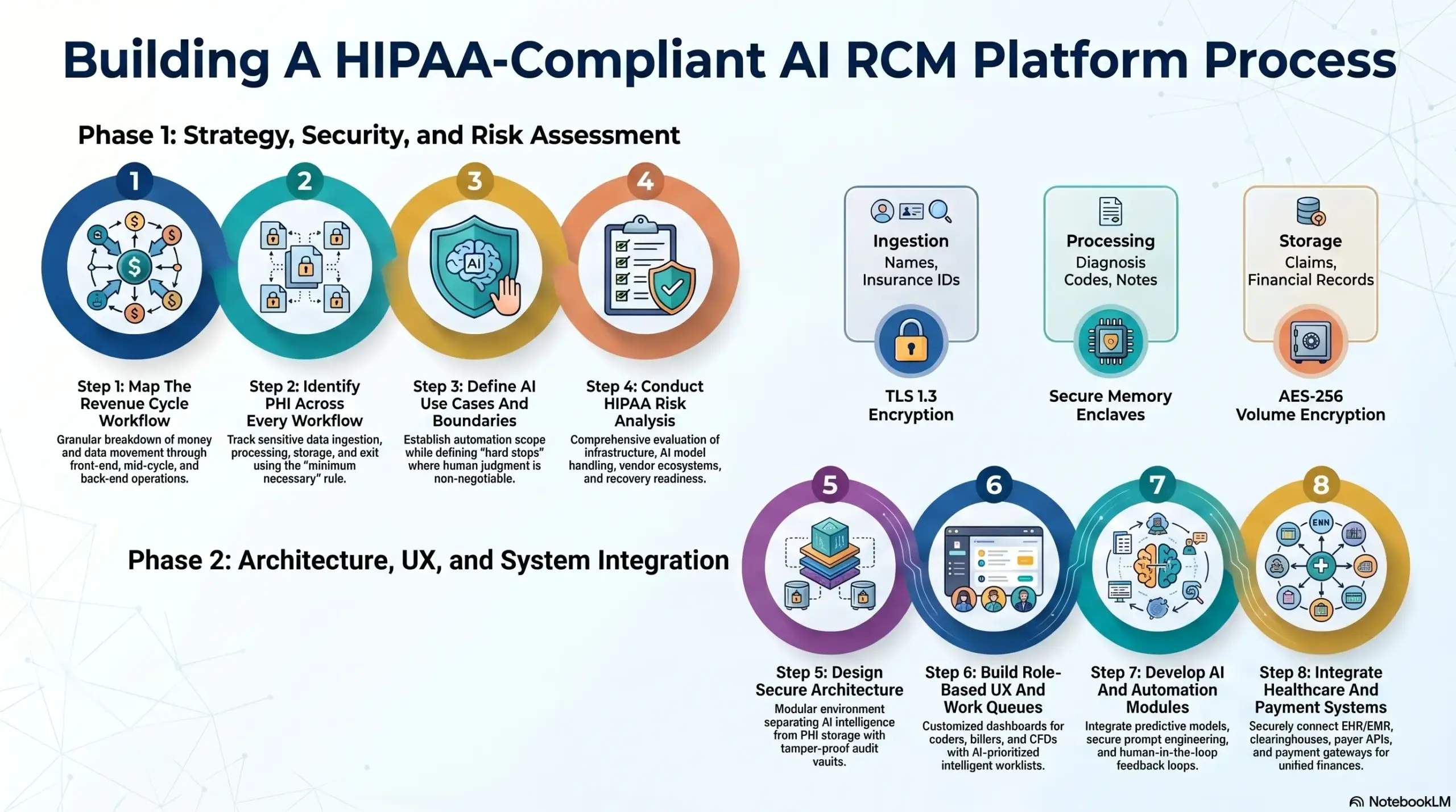 Building A HIPAA-Compliant AI RCM Platform Process