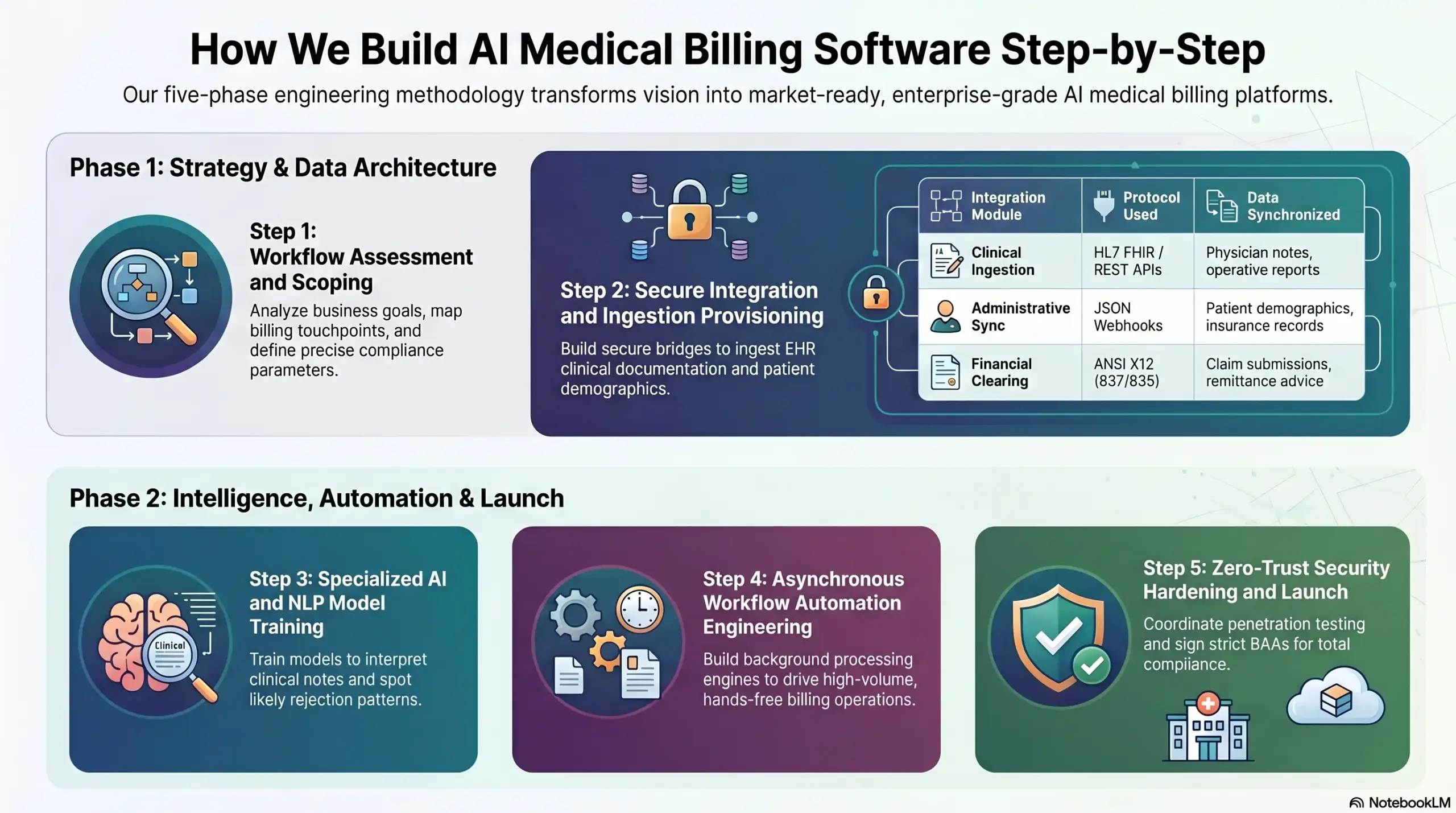 How We Build AI Medical Billing Software Step-By-Step