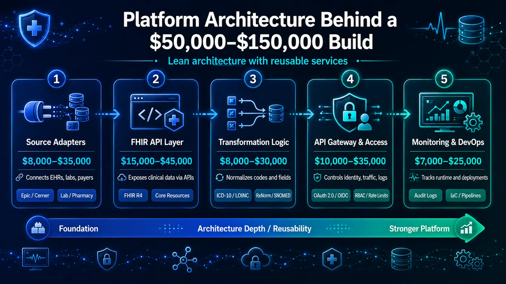 The Platform Architecture Behind a $50,000–$150,000 Build
